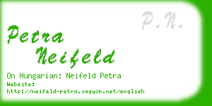petra neifeld business card